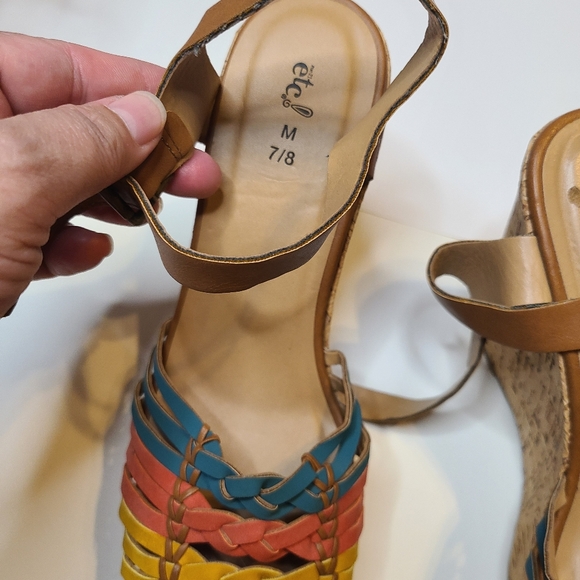 Rue 21 Multi Color Wedge Heels - Picture 2 of 9